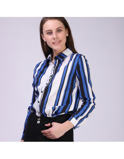 BIBOYAMALL biała bluzka kobiety szyfonowa koszule biurowe topy moda Casual bluzki z długim rękawem Femme Blusa