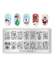 BORN PRETTY Christmas Nail stemplowanie płyty niedźwiedź polarny do dekoracji paznokci (kształt prostokątny) drukowanie szablonó