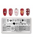 Urodzony PRETTY Halloween warstwa zdobiąca paznokcie dynia wzór świąteczny szablon obrazu festiwal nowy rok Nails wzornik