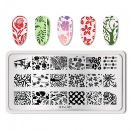 BORN PRETTY tłoczniki do paznokci koronki kwiat wzór zwierząt Nail Art Stamp szablon tłoczenia obraz płyty szablon do paznokci n