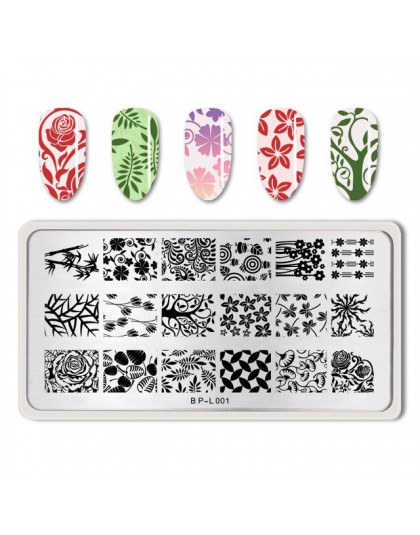 BORN PRETTY tłoczniki do paznokci koronki kwiat wzór zwierząt Nail Art Stamp szablon tłoczenia obraz płyty szablon do paznokci n