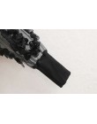 Nowych kobiet sexy aplikacje przezroczyste na co dzień czarny koszule bluzki damskie z długim rękawem patchwork mesh roupas femi