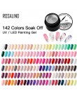 ROSALIND 5ML lakier do malowania żelem 142 kolorowy żelowy lakier do paznokci zestaw do Manicure DIY Top płaszcz podstawowy Hybi