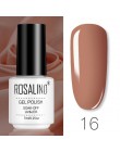 ROSALIND zestaw do polerowania żelu wszystko do Manicure Semi Permanent Vernis warstwa wierzchnia UV LED lakier do paznokci Soak