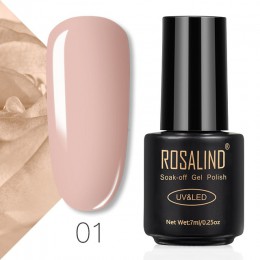 ROSALIND 7ML zestaw do paznokci żelowych UV do Manicure Gellak półtrwałe hybrydowe paznokcie sztuka Off Prime biały żelowy lakie