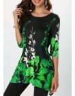 4XL w stylu Casual, letnia koszule damskie 2019 w stylu Boho w kwiaty drukuj Stretch koszula plażowa tunika luźna długa Party bl