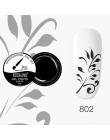 ROSALIND 5ML lakier do malowania żelem 142 kolorowy żelowy lakier do paznokci zestaw do Manicure DIY Top płaszcz podstawowy Hybi