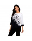 4XL w stylu Casual, letnia koszule damskie 2019 w stylu Boho w kwiaty drukuj Stretch koszula plażowa tunika luźna długa Party bl