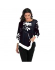 4XL w stylu Casual, letnia koszule damskie 2019 w stylu Boho w kwiaty drukuj Stretch koszula plażowa tunika luźna długa Party bl