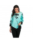 4XL w stylu Casual, letnia koszule damskie 2019 w stylu Boho w kwiaty drukuj Stretch koszula plażowa tunika luźna długa Party bl