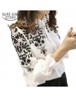 New Arrival 2019 modny haft odzież damska z długim rękawem Casual kobiety bluzka koszula urząd lady kobiety topy blusas 529E 30