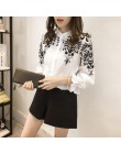 New Arrival 2019 modny haft odzież damska z długim rękawem Casual kobiety bluzka koszula urząd lady kobiety topy blusas 529E 30