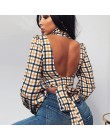 Leopard Turtleneck satynowa jedwabna bluzka damska Sexy Hollow Out bluzka z wyciętymi plecami bluzka elegancka jesień z długim r