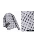 Lato w paski w kratę gwiazda koszula kobiety Casual biuro Sexy Vintage Mesh koronki przezroczyste bluzki z długim rękawem koszul