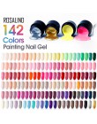 ROSALIND 5ML lakier do malowania żelem 142 kolorowy żelowy lakier do paznokci zestaw do Manicure DIY Top płaszcz podstawowy Hybi