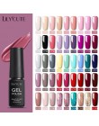 LILYCUTE 7ml lakier żelowy zestaw żel do paznokci UV Semi permanentny podkład Top Coat lakier żel do malowania paznokci lakier d