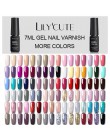 LILYCUTE 7ml lakier żelowy zestaw żel do paznokci UV Semi permanentny podkład Top Coat lakier żel do malowania paznokci lakier d