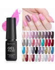 LILYCUTE 7ml lakier żelowy zestaw żel do paznokci UV Semi permanentny podkład Top Coat lakier żel do malowania paznokci lakier d