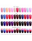LILYCUTE 5ml 3-warstwy kolor zmiana lakier żelowy UV cekiny termiczna żelowy lakier do paznokci matowy warstwa wierzchnia Soak O
