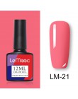 LEMOOC 12ml kolorowy żelowy lakier do paznokci błyszczący brokat cekiny Soak Off Nails malowany żel UV LED Nail Art nowy żel do 