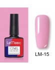 LEMOOC 12ml kolorowy żelowy lakier do paznokci błyszczący brokat cekiny Soak Off Nails malowany żel UV LED Nail Art nowy żel do 