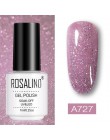 ROSALIND żelowy zestaw lakierów do paznokci do paznokci Manicure Semi Permanent Hybrid Base Top płaszcz podstawowy olśniewający 