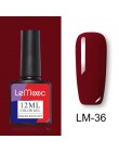 LEMOOC 12ml kolorowy żelowy lakier do paznokci błyszczący brokat cekiny Soak Off Nails malowany żel UV LED Nail Art nowy żel do 