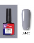 LEMOOC 12ml kolorowy żelowy lakier do paznokci błyszczący brokat cekiny Soak Off Nails malowany żel UV LED Nail Art nowy żel do 