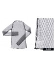 Lato w paski w kratę gwiazda koszula kobiety Casual biuro Sexy Vintage Mesh koronki przezroczyste bluzki z długim rękawem koszul