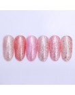 LILYCUTE 5ml Luminous Gel polski Rose złoty połysk Glitter Gel lakier Semi Permanent Soak Off UV LED żel do malowania paznokci l