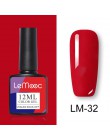 LEMOOC 12ml kolorowy żelowy lakier do paznokci błyszczący brokat cekiny Soak Off Nails malowany żel UV LED Nail Art nowy żel do 