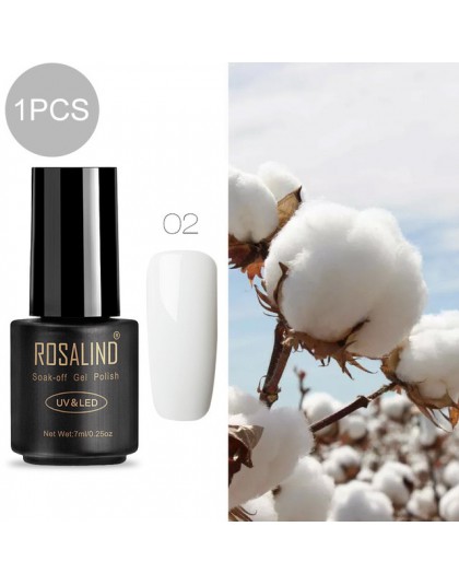 ROSALIND żelowy lakier do paznokci kolory tęczy do Manicure do dekoracji paznokci UV LED z podkład Top Coat do lakierów Poly Gel