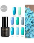 ROSALIND żelowy lakier do paznokci kolory tęczy do Manicure do dekoracji paznokci UV LED z podkład Top Coat do lakierów Poly Gel