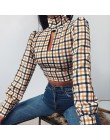 Leopard Turtleneck satynowa jedwabna bluzka damska Sexy Hollow Out bluzka z wyciętymi plecami bluzka elegancka jesień z długim r