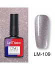 LEMOOC 12ml kolorowy żelowy lakier do paznokci błyszczący brokat cekiny Soak Off Nails malowany żel UV LED Nail Art nowy żel do 