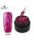 SAVILAND 6ml musujące platyny diament cekiny żelowy lakier do paznokci brokat 3D diament UV LED żel lakier folia klej Manicure