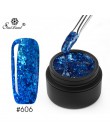 SAVILAND 6ml musujące platyny diament cekiny żelowy lakier do paznokci brokat 3D diament UV LED żel lakier folia klej Manicure