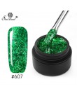 SAVILAND 6ml musujące platyny diament cekiny żelowy lakier do paznokci brokat 3D diament UV LED żel lakier folia klej Manicure