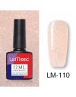 LEMOOC 12ml kolorowy żelowy lakier do paznokci błyszczący brokat cekiny Soak Off Nails malowany żel UV LED Nail Art nowy żel do 