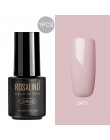 ROSALIND 7ml lakier żelowy żel do malowania paznokci zestaw do paznokci do Manicure Soak Off biały podkład Semi permanentny żel 