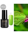 ROSALIND żelowy lakier do paznokci kolory tęczy do Manicure do dekoracji paznokci UV LED z podkład Top Coat do lakierów Poly Gel