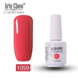 Arte Clavo lakier do paznokci UV żel hybrydowy Lak, różowy, czerwony, serii żel lakier 15ml do paznokci artystyczny manicure żel