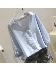 Plus rozmiar biała lniana bluzka koszula moda kobiety popy i bluzki 2019 jesień koszula damska polka dot OL kobiety blusas 5XL