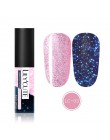 LILYCUTE 5ml Luminous Gel polski Rose złoty połysk Glitter Gel lakier Semi Permanent Soak Off UV LED żel do malowania paznokci l