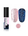 LILYCUTE 5ml Luminous Gel polski Rose złoty połysk Glitter Gel lakier Semi Permanent Soak Off UV LED żel do malowania paznokci l