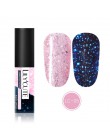 LILYCUTE 5ml Luminous Gel polski Rose złoty połysk Glitter Gel lakier Semi Permanent Soak Off UV LED żel do malowania paznokci l