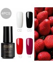 ROSALIND żelowy lakier do paznokci kolory tęczy do Manicure do dekoracji paznokci UV LED z podkład Top Coat do lakierów Poly Gel