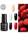ROSALIND żelowy lakier do paznokci kolory tęczy do Manicure do dekoracji paznokci UV LED z podkład Top Coat do lakierów Poly Gel