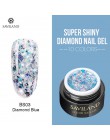 SAVILAND 6ml musujące platyny diament cekiny żelowy lakier do paznokci brokat 3D diament UV LED żel lakier folia klej Manicure