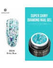 SAVILAND 6ml musujące platyny diament cekiny żelowy lakier do paznokci brokat 3D diament UV LED żel lakier folia klej Manicure